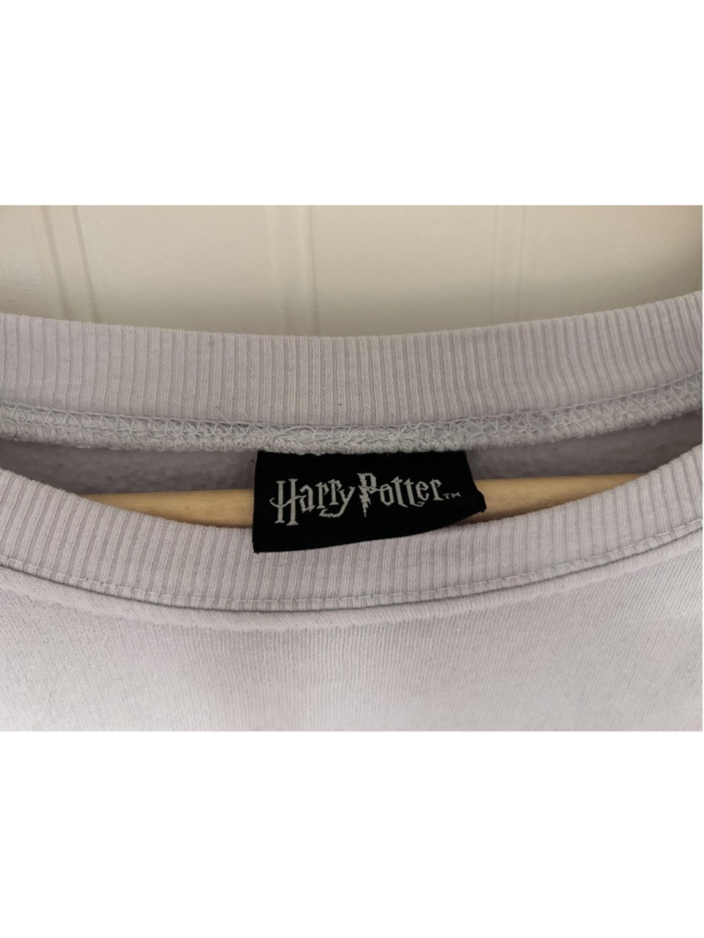 Harry Potter Sweatshirt Womens Large Gray Fleece Graphic Icons Crewneck Pullover - Picture 4 of 4